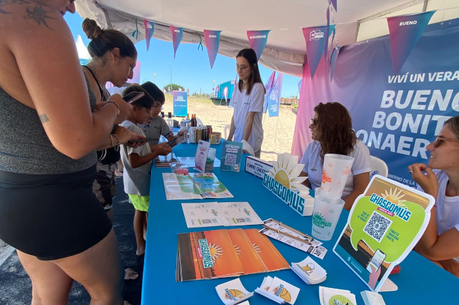 Promoción de Chascomús en los paradores Recreo de la costa atlántica