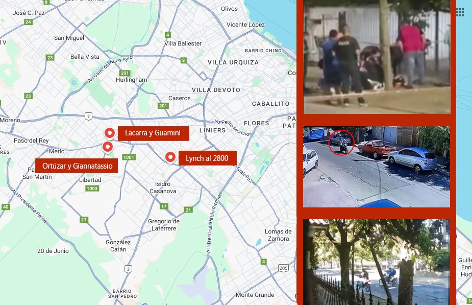 El Conurbano nuevamente en la mira por hechos de inseguridad